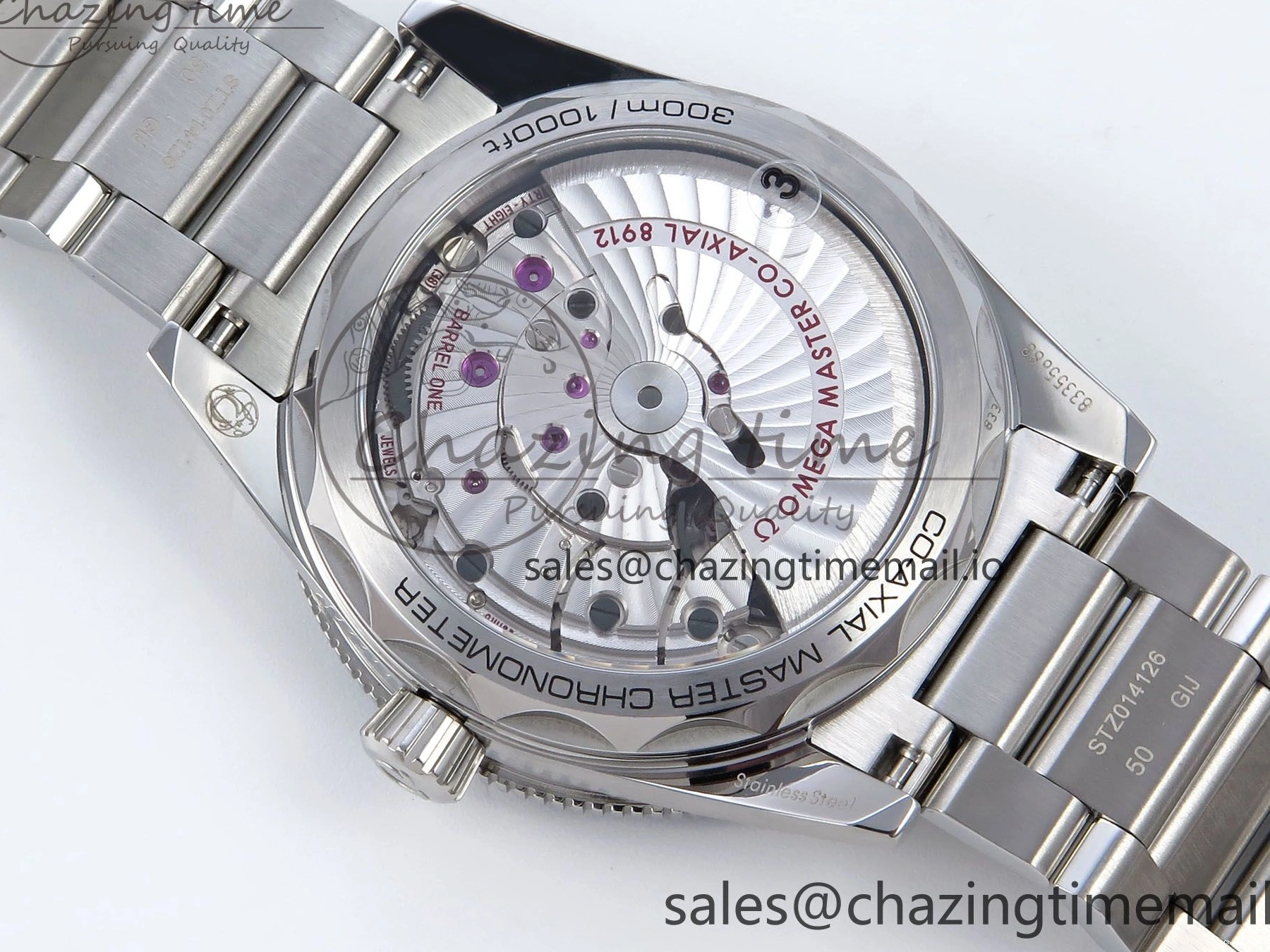 0523 Elegant Seamaster 300 Heritage SS VSF 1:1 Best Edition Blue Dial on SS Bracelet A 7701